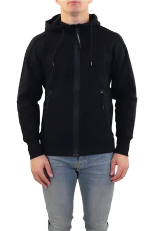 C.P. Company Herren, Sweatshirts & Hoodies, Schwarzk, LGröße: