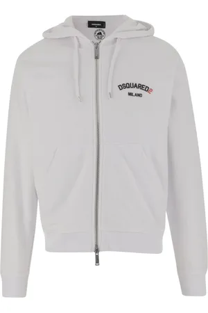 Dsquared2 Herren, Sweatshirts & Hoodies, Weiß, SGröße: