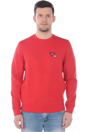 Emporio Armani Herren, Sweatshirts & Hoodies, Rot, LGröße: