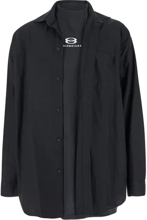Balenciaga Herren, Shirts, Schwarzk, SGröße: