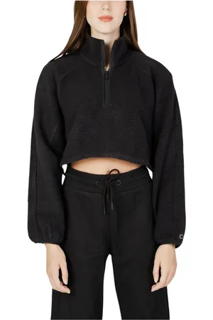 Calvin Klein Damen, Sweatshirts & Hoodies, Schwarzk, LGröße: