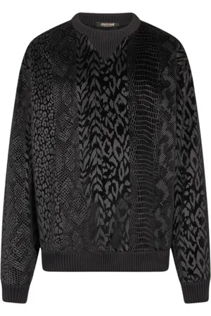 Roberto Cavalli Herren, Sweatshirts & Hoodies, Schwarzk, XLGröße: