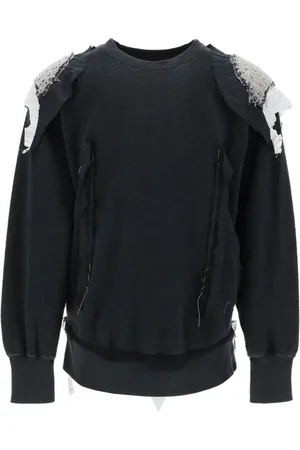 Maison Margiela Herren, Sweatshirts & Hoodies, Schwarzk, MGröße: