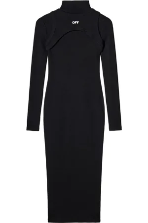 OFF-WHITE Damen, Kleider, Schwarzk, 2XSGröße: