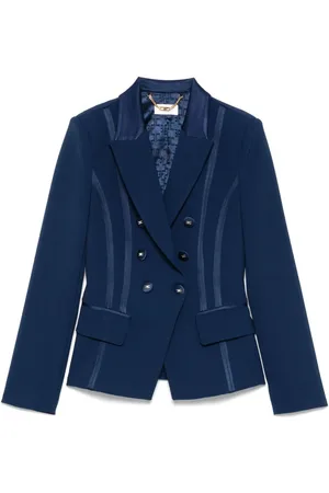 Elisabetta Franchi Damen, Jacken, Blau, MGröße: