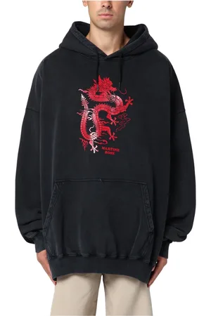 MARTINE ROSE Herren, Sweatshirts & Hoodies, Schwarzk, SGröße: