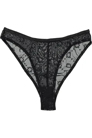 Marine Serre Damen, Unterwäsche, Schwarzk, MGröße: