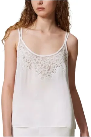 Twin-Set Damen, Oberteile, Weiß, 2XSGröße:
