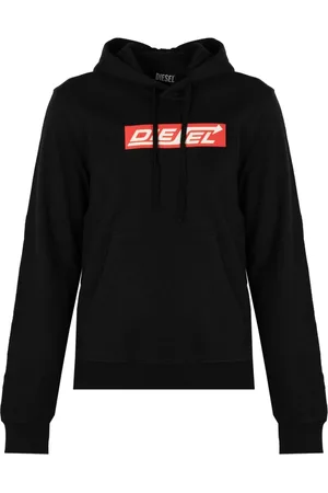 Diesel Herren, Sweatshirts & Hoodies, Schwarzk, SGröße: