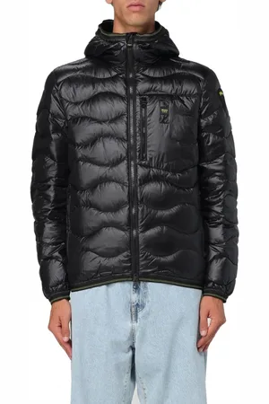 Blauer Herren, Jacken, Schwarzk, 2XLGröße: