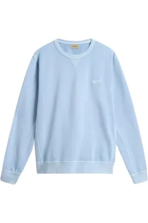 Woolrich Herren, Sweatshirts & Hoodies, Blau, MGröße: