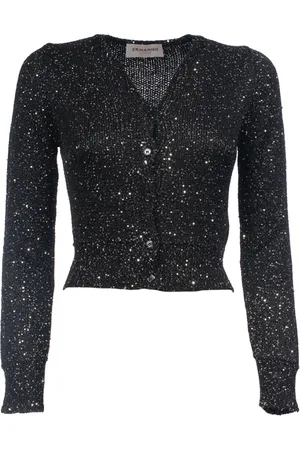 ERMANNO SCERVINO Damen, Strickwaren, Schwarzk, SGröße: