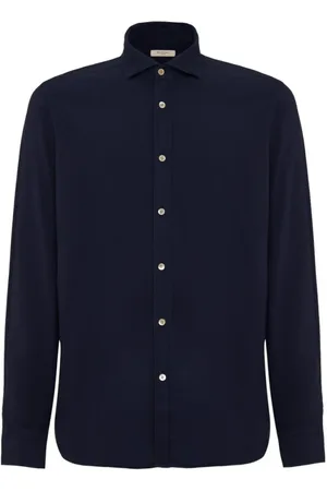 Boglioli Herren, Shirts, Blau, MGröße: