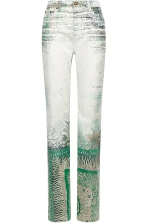 Roberto Cavalli Damen, Jeans, Grün, SGröße: