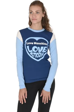 Moschino Damen, Oberteile, Blau, LGröße: