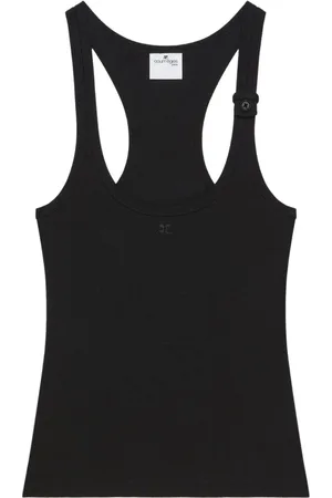 Courrèges Damen, Oberteile, Schwarzk, MGröße: