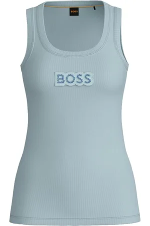 HUGO BOSS Damen, Oberteile, Blau, SGröße:
