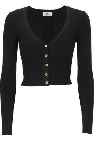 Elisabetta Franchi Damen, Strickwaren, Schwarzk, MGröße:
