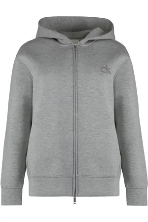 Calvin Klein Damen, Sweatshirts & Hoodies, Grau, SGröße: