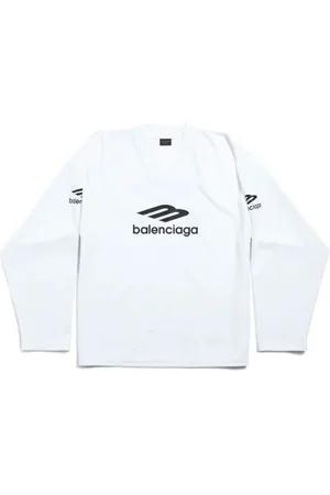 Balenciaga Herren, Oberteile, Weiß, LGröße: