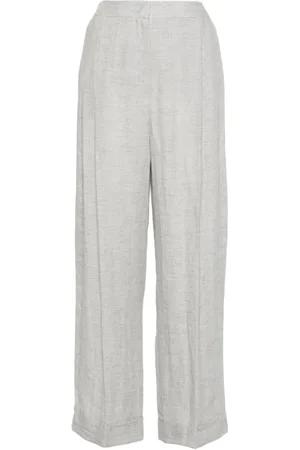 Emporio Armani Damen, Hosen, Grau, SGröße: