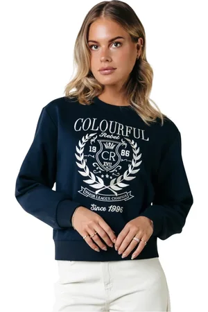 Colourful rebel Damen, Sweatshirts & Hoodies, Blau, SGröße: