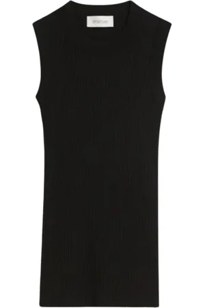 Sportmax Damen, Oberteile, Schwarzk, MGröße: