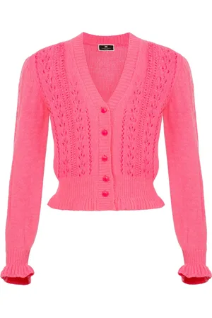 Elisabetta Franchi Damen, Strickwaren, Rosa, XLGröße: