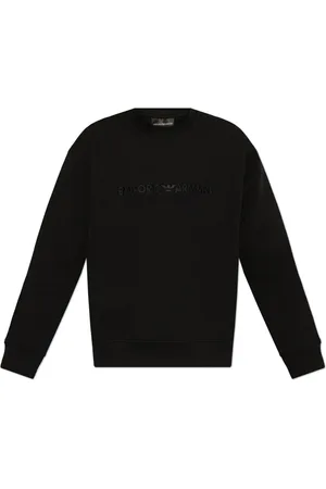 Emporio Armani Herren, Sweatshirts & Hoodies, Schwarzk, LGröße: