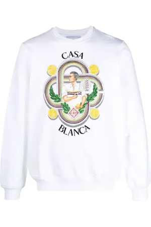 Casablanca Herren, Sweatshirts & Hoodies, Weiß, SGröße:
