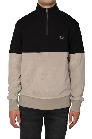 Fred Perry Herren, Sweatshirts & Hoodies, Schwarzk, XLGröße: