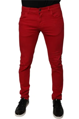 Dolce & Gabbana Herren, Jeans, Rot, MGröße: