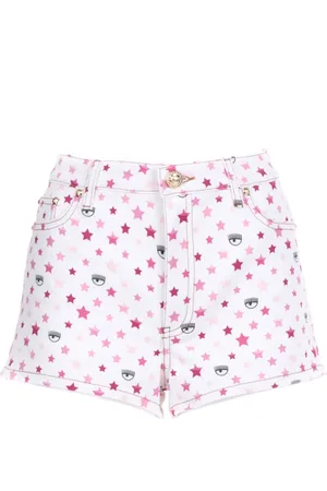 Chiara Ferragni Damen, Shorts, Weiß, W28Größe: