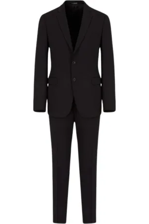 Emporio Armani Herren, Anzüge, Schwarzk, 4XLGröße: