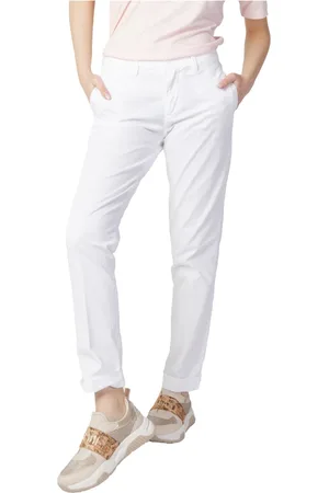 Blauer Damen, Hosen, Weiß, W28Größe: