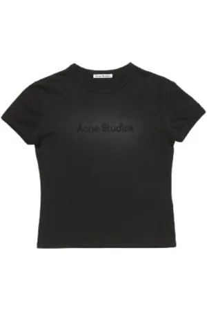 Acne Studios Damen, Oberteile, Schwarzk, SGröße: