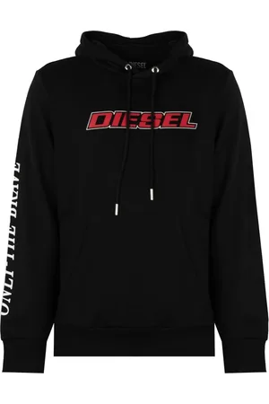 Diesel Herren, Sweatshirts & Hoodies, Schwarzk, MGröße: