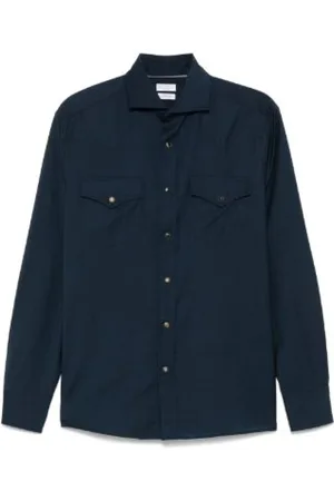 Brunello Cucinelli Herren, Shirts, Blau, XLGröße: