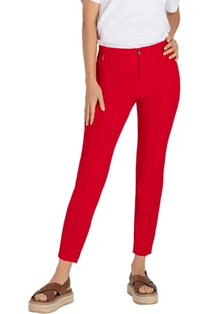 Mac Damen, Hosen, Rot, 2XL L30Größe: