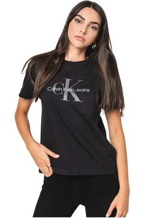 Calvin Klein Damen, Oberteile, Schwarzk, MGröße: