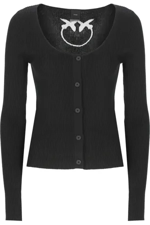 Pinko Damen, Strickwaren, Schwarzk, LGröße: