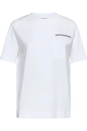 Brunello Cucinelli Damen, Oberteile, Weiß, LGröße: