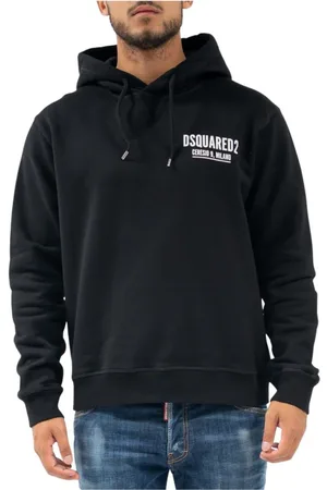 Dsquared2 Herren, Sweatshirts & Hoodies, Schwarzk, LGröße: