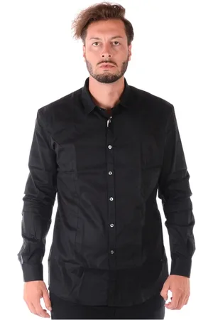 D.A. Daniele Alessandrini Herren, Shirts, Schwarzk, SGröße: