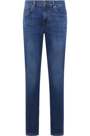 7 for all Mankind Herren, Jeans, Blau, W32Größe: