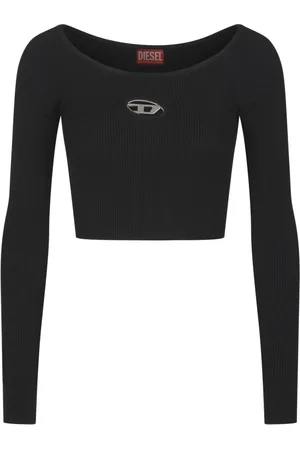 Diesel Damen, Oberteile, Schwarzk, MGröße:
