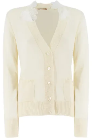 ERMANNO SCERVINO Damen, Strickwaren, Weiß, SGröße: