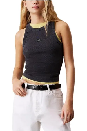 Calvin Klein Damen, Oberteile, Schwarzk, LGröße: