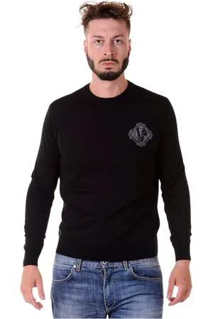 VERSACE Herren, Sweatshirts & Hoodies, Schwarzk, SGröße: