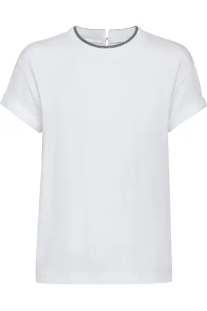 Brunello Cucinelli Damen, Oberteile, Weiß, LGröße: